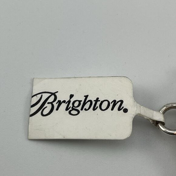 Stunning Brighton Beverly Glam Bracelet 7 3/4" Navette Clear Snowflake Charm - Picture 4 of 6